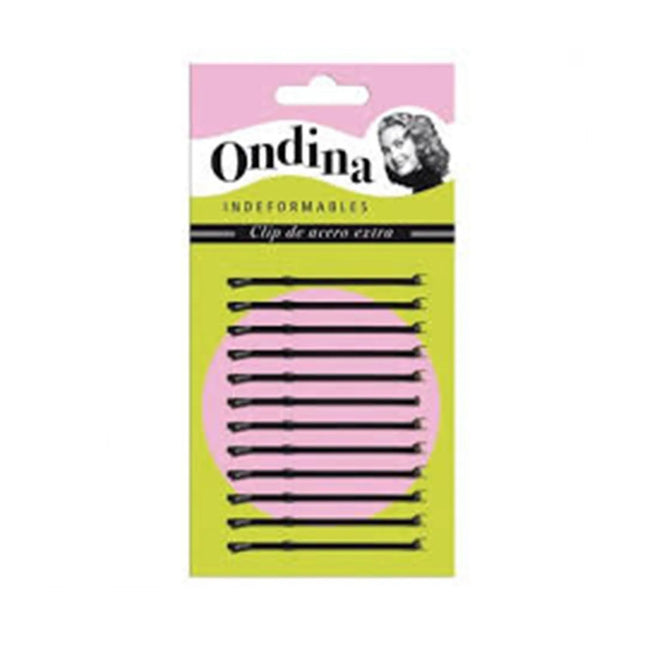 Eurostil Bola Negro Negro Clips Ondina 70mm Carton, 1 Units