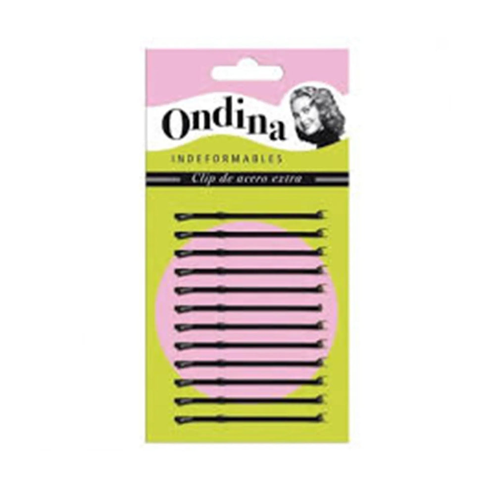 Eurostil Bola Negro Negro Clips Ondina 70mm Carton, 1 Units