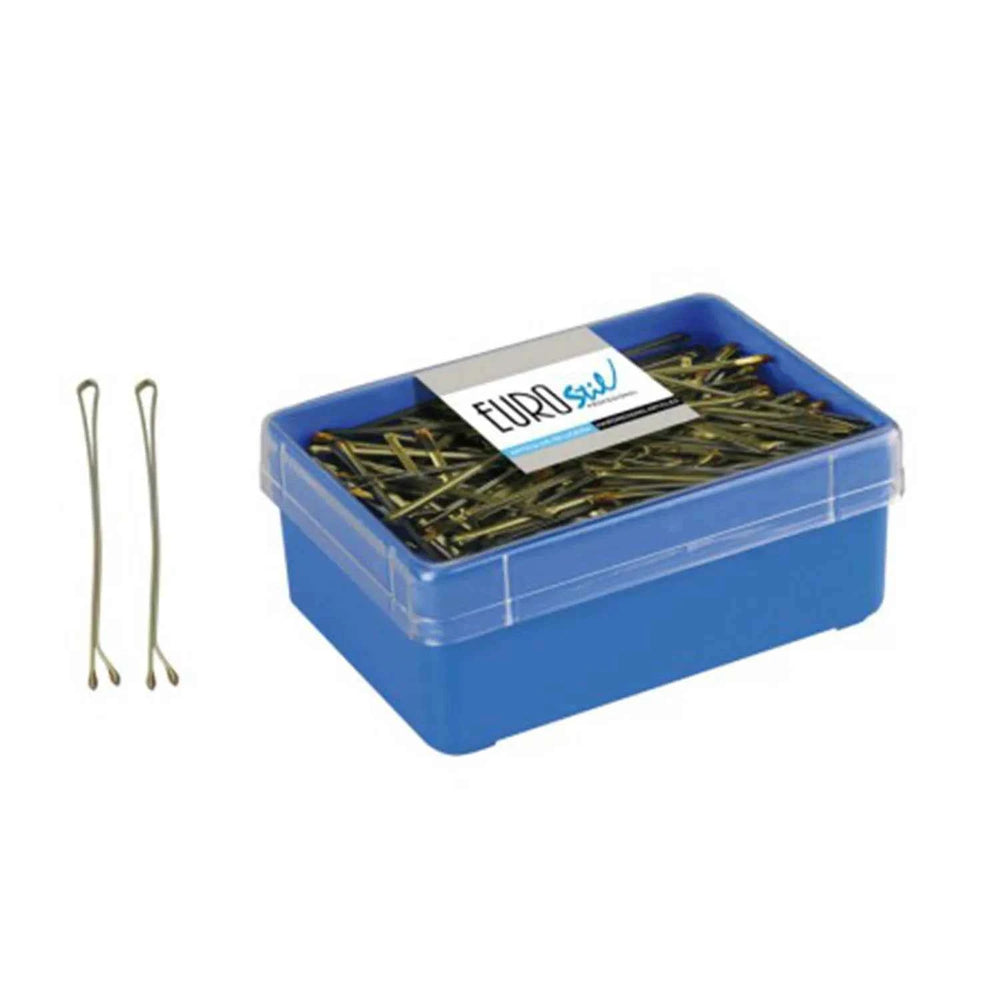 Eurostil Cabello Caja Miniclips Bronze 25mm, 700 Units