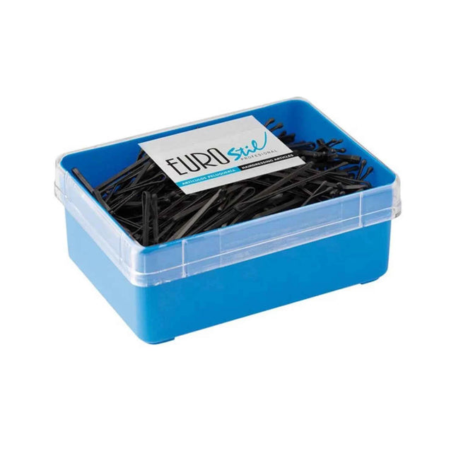 Eurostil Anti-Deslizante Caja Clips Negro Negro 50mm, 1 Units
