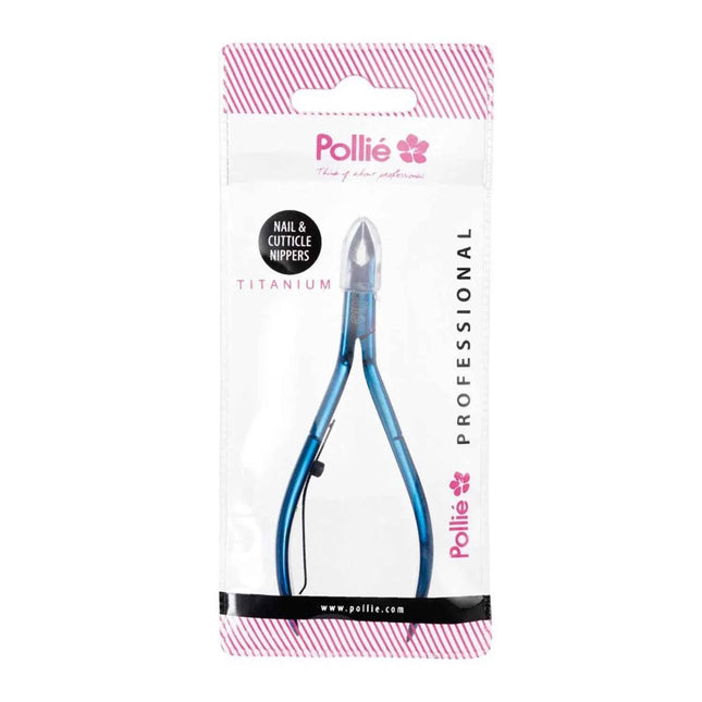Eurostil Manicura Alicate Corta-Cuticulas 11cm Azul Titanio, 1 Units