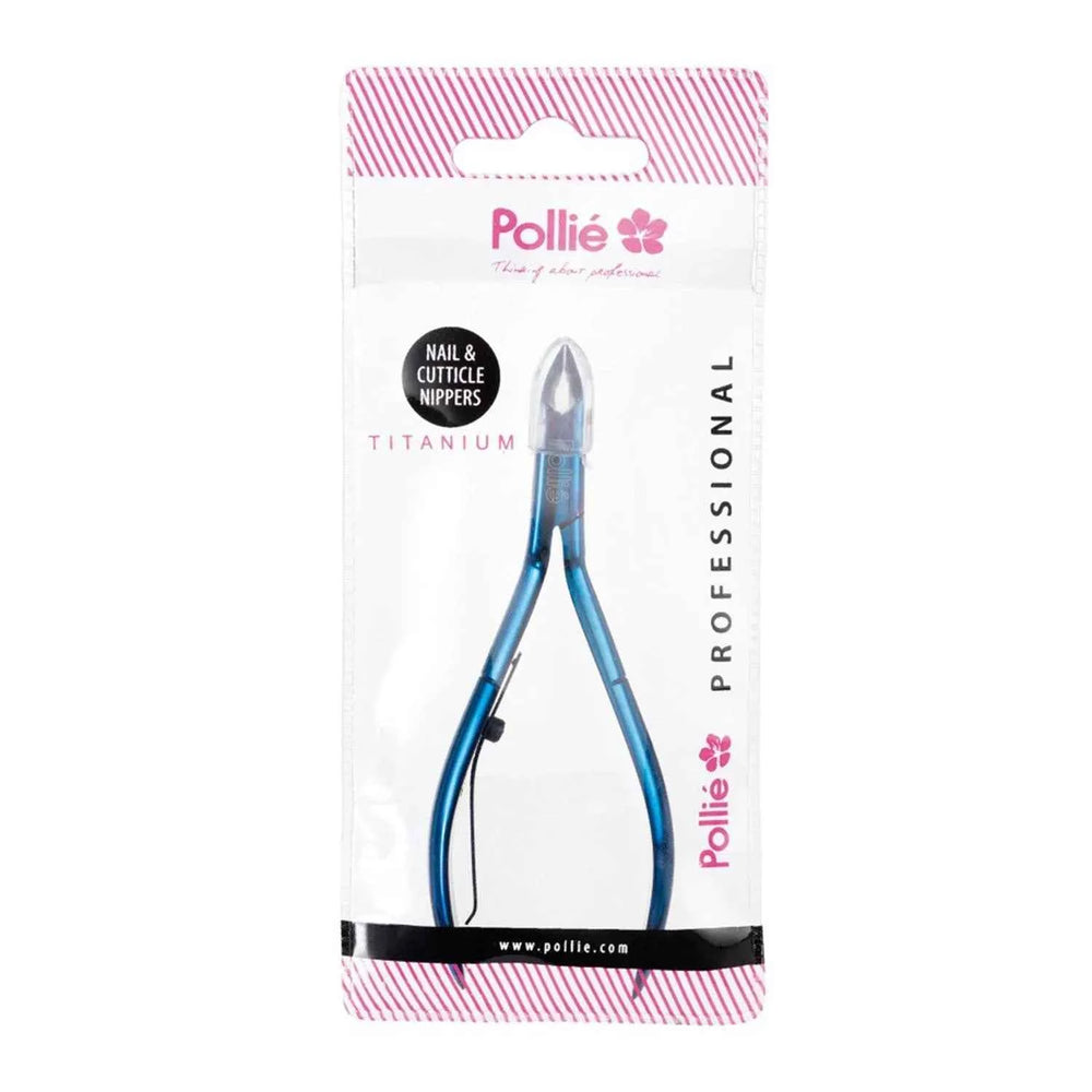 Eurostil Manicura Alicate Corta-Cuticulas 11cm Azul Titanio, 1 Units