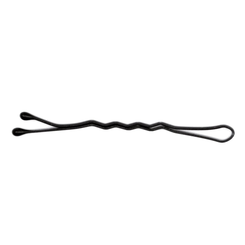 Eurostil Cabello Caja De Clips Doble Onda Negro Negro, 24 Units