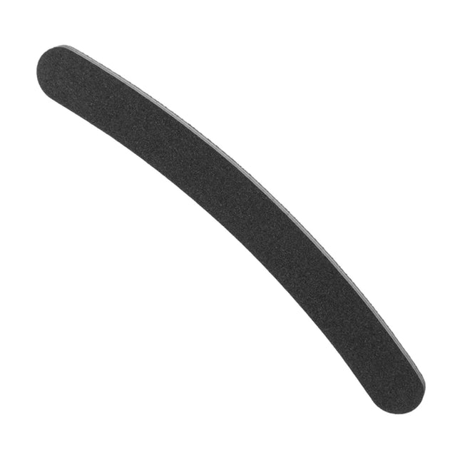 Eurostil Uñas Lima Acolchada Curva 175mm Negra Pack Unisex, 12 Units
