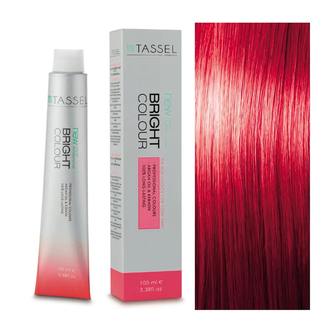 Eurostil Bright Colour Tinte N7,62 Rubio Medio Rojo Cereza, 1 Units