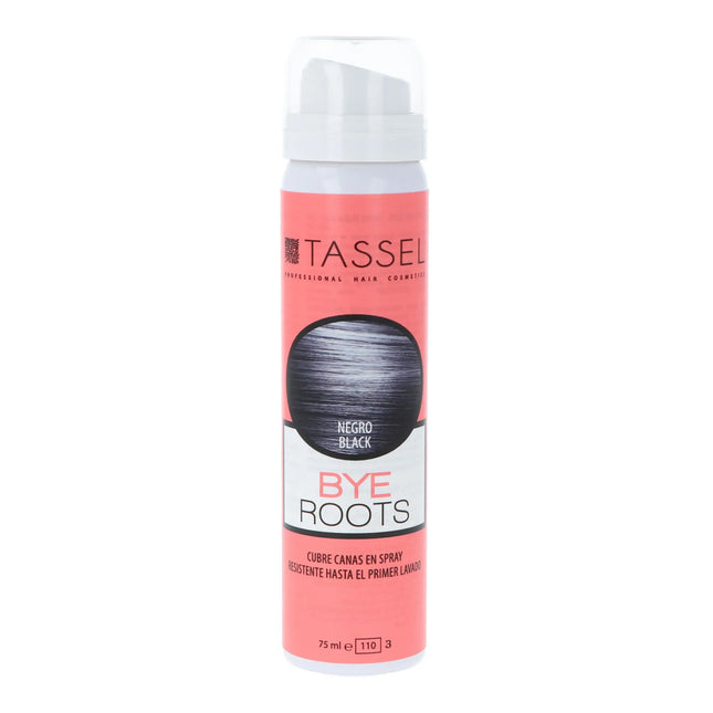 Eurostil Tassel Bye Roots Cubre Canas En – Spray Negro, 75 ml