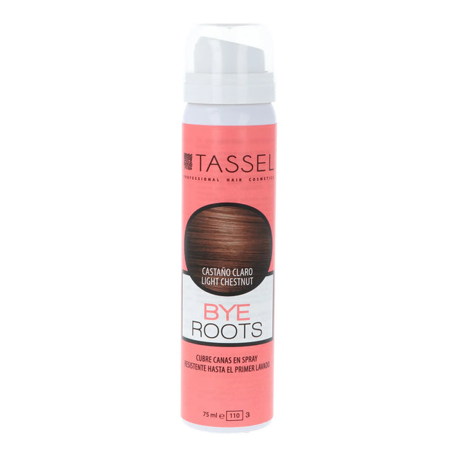 Eurostil Tassel Bye Roots Cubre Canas En – Spray Castaño Claro, 75 ml