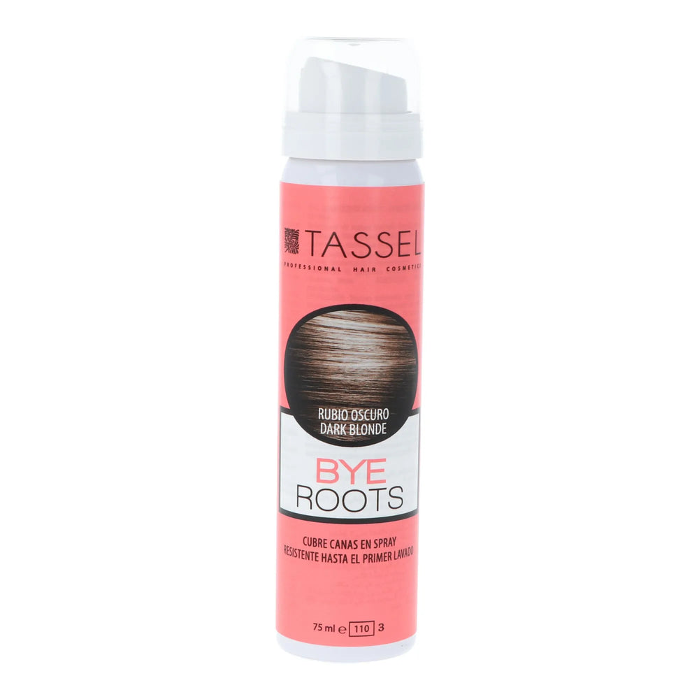 Eurostil Tassel Bye Roots Cubre Canas En – Spray Rubio Oscuro, 75 ml