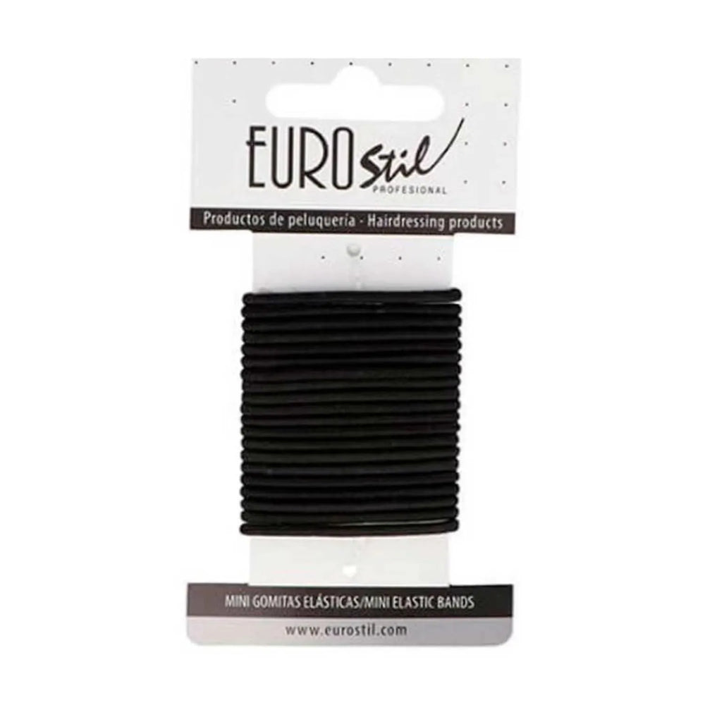 Eurostil Caja Carton Gomas Negras Mini Pack, 1 Units