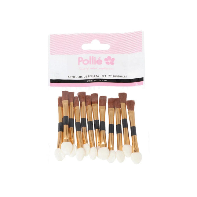 Eurostil Pack Pinceles Aplicadores Sombra Con Esponja Unisex, 1 Units