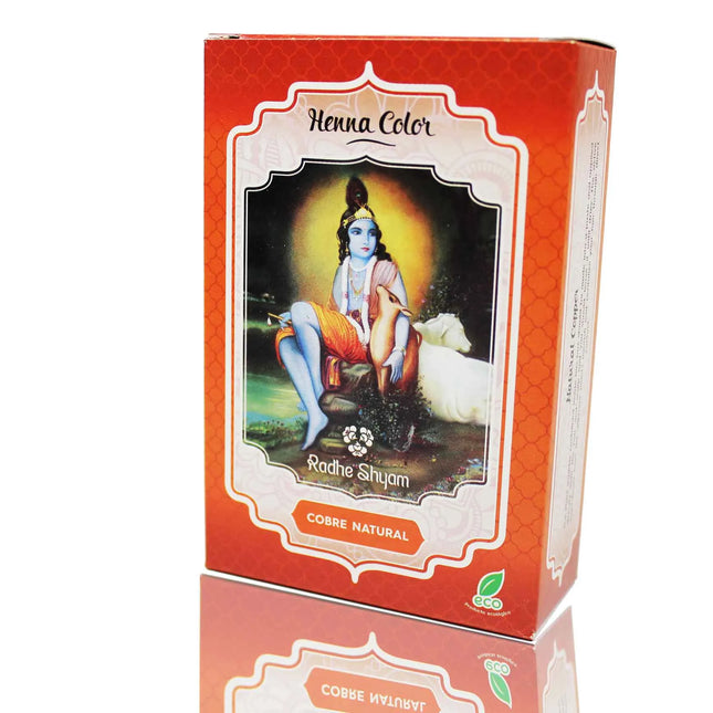 Radhe Henna Cobre Natural Polvo Radh Unisex, 100 g