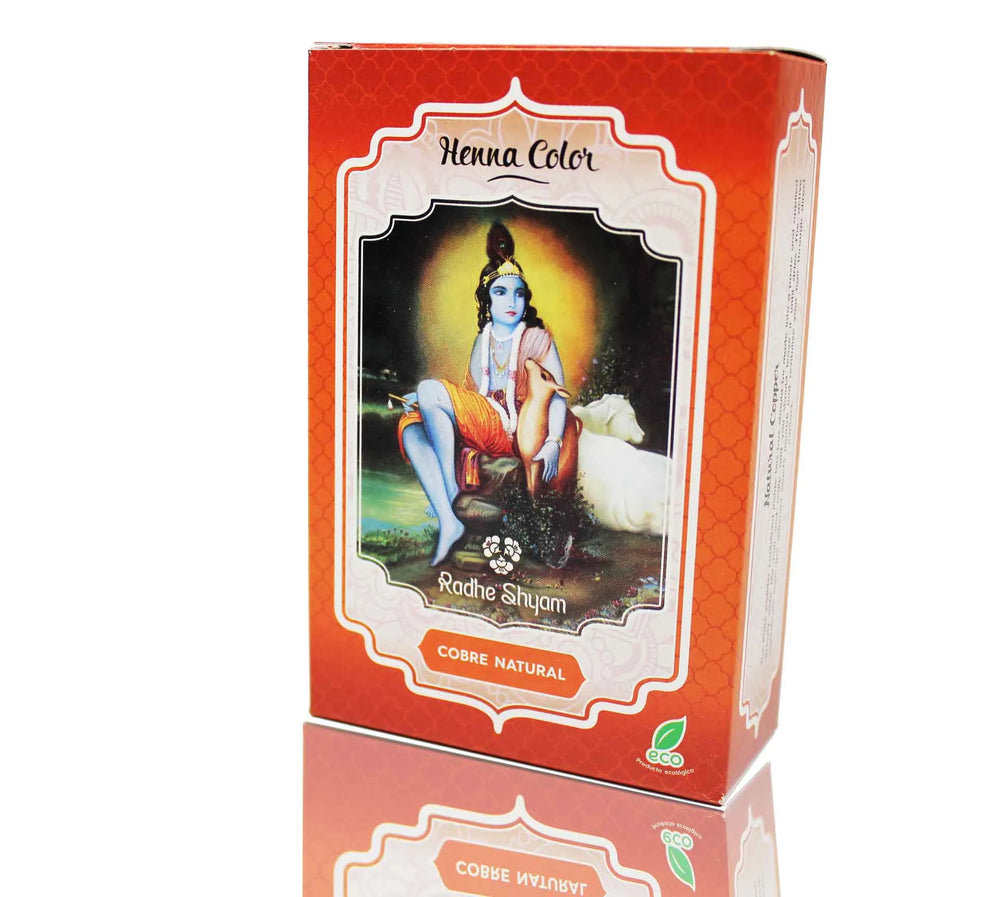 Radhe Henna Cobre Natural Polvo Radh Unisex, 100 g
