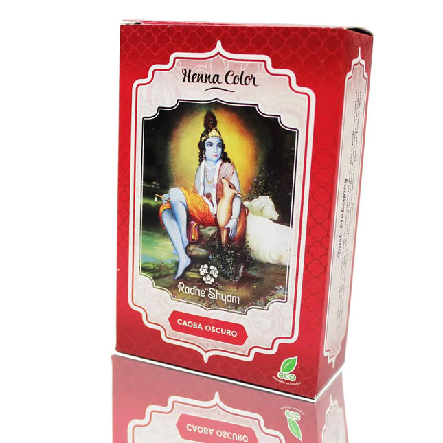 Henna Caoba Oscuro Polvo Radhe Unisex, 100 g