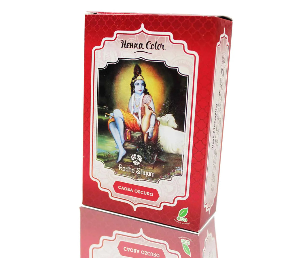 Henna Caoba Oscuro Polvo Radhe Unisex, 100 g