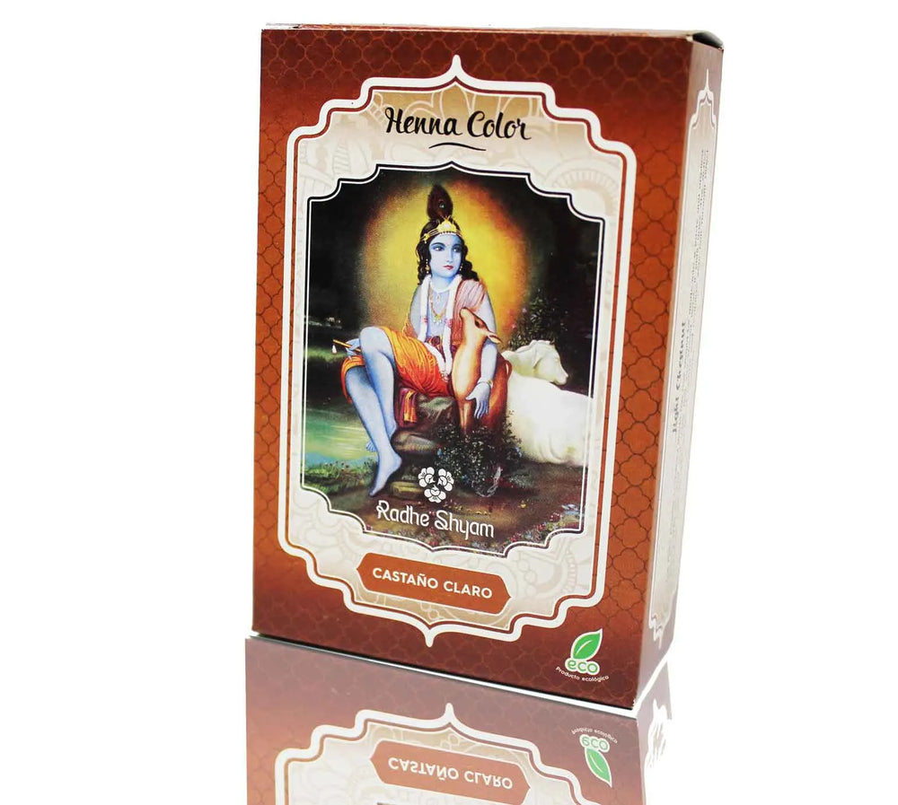 Henna Radhe Castaño Claro Polvo Unisex, 100 g