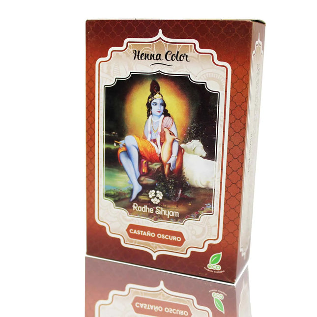 Radhe Henna Castaño Oscuro Polvo Radhe Unisex, 100 g