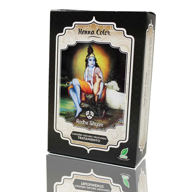 Henna Radhe Castaño Oscuro Profundo Tratam Unisex, 100 g