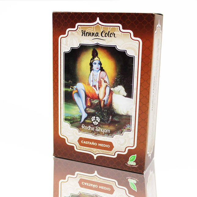 Radhe Henna Castaño Medio Polvo Radhe Unisex, 100 g