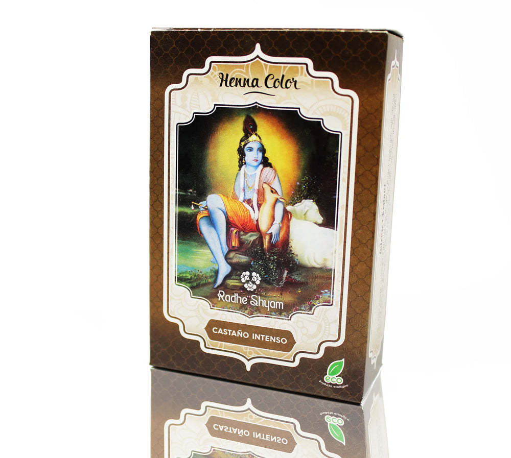 Radhe Henna Castaño Intenso Polvo Radhe Unisex, 100 g