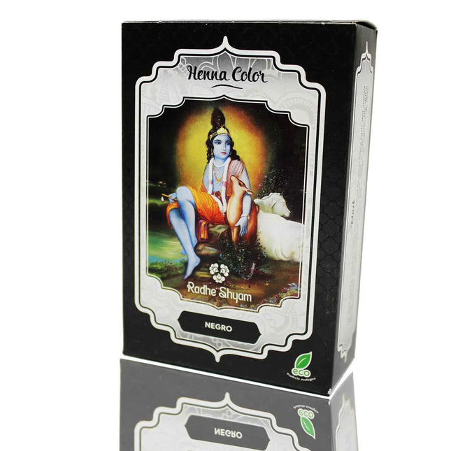 Henna Negro Polvo Radhe Shyam Unisex, 100 g