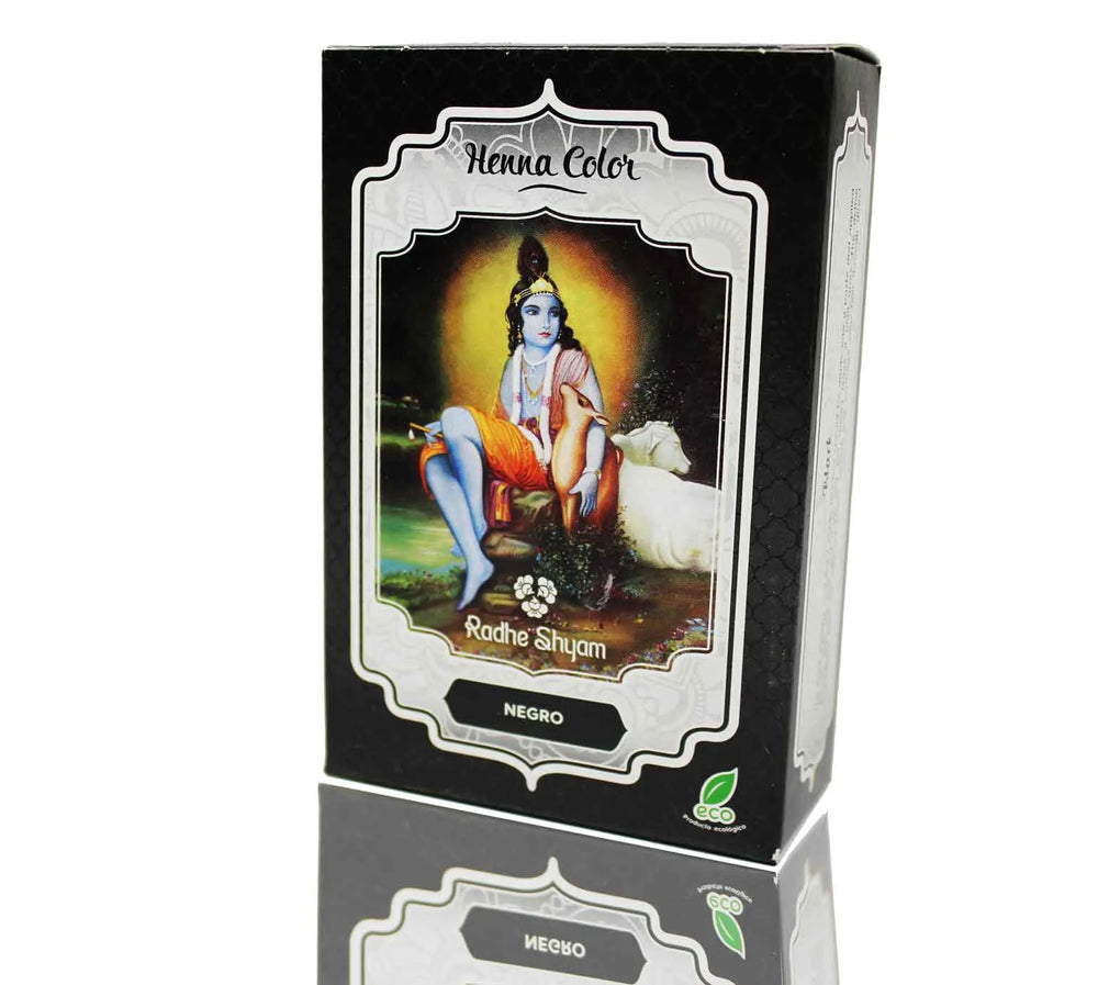 Henna Negro Polvo Radhe Shyam Unisex, 100 g