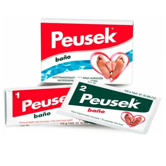 Peusek Antiperspirant Foot Bath 2 Sachets Unisex, 20 g