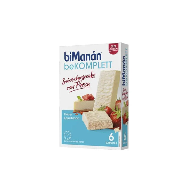 Bimanán Bekomplett White Chocolate, Cheesecake and Strawberry Bars, 6 Pieces