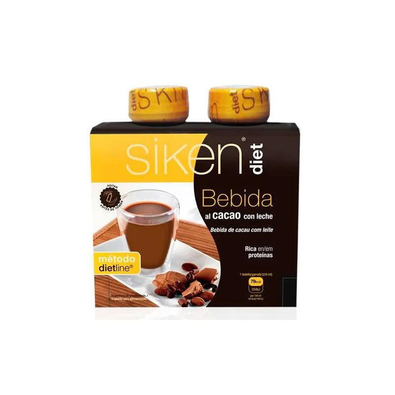 Siken Sikendiet Cacao Botella, 2 Units