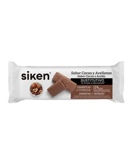 2x Siken Form Cocoa Bar Hazelnut, 44 g
