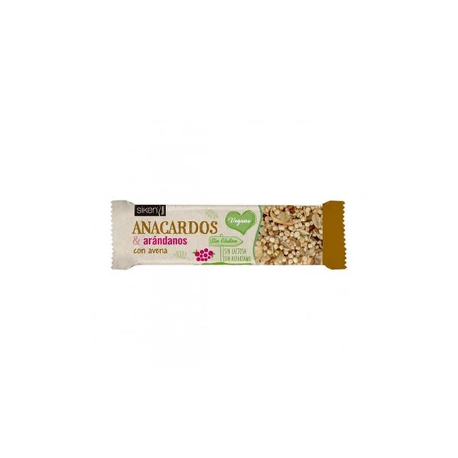 Siken Snack Barrita Anacardo-Arandano, 36 g