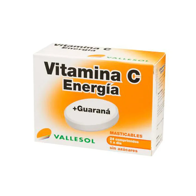 Vallesol Vitamin C + Guarana, 24 tablets
