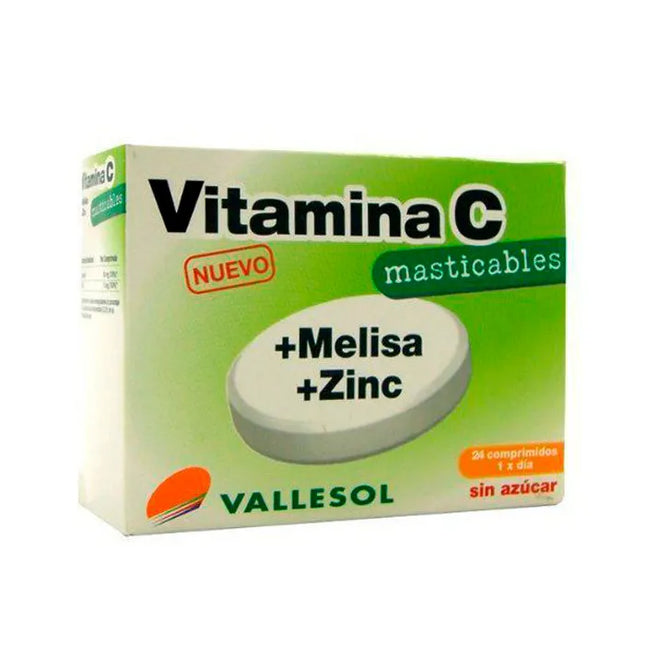 Vallesol Vitamin C +Lemon Balm +Zinc, 24 tablets