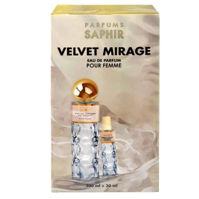 Saphir Velvet Mirage – Eau de Parfum for Women Spray 200 ml 30 ml Sets