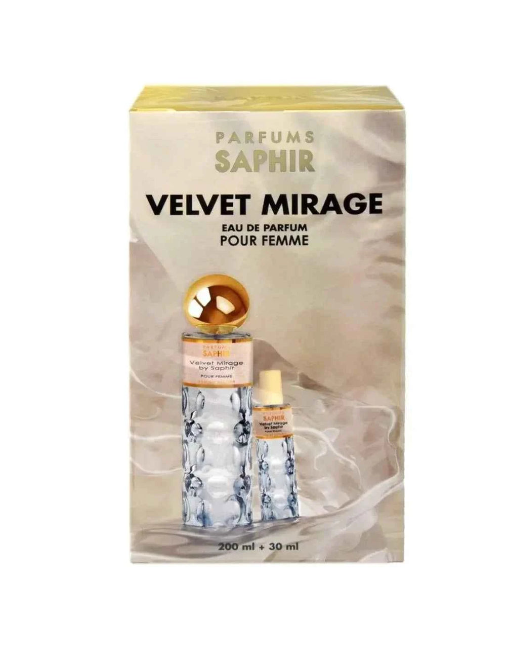 Saphir Velvet Mirage – Eau de Parfum for Women Spray 200 ml 30 ml Sets
