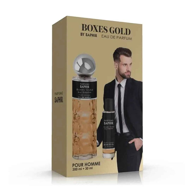 Saphir Boxes Gold – Eau de Parfum for Women Spray 200 ml 30 ml Sets