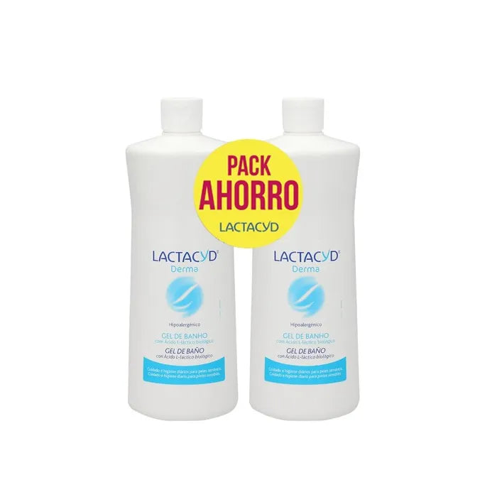 Lactacyd Derma Bath – Gel Unisex, 2x1000 ml