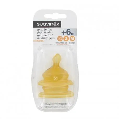 Suavinex Tetina Anatómica De Silicona y Boca Ancha Talla 2 M 2 Units Suavinex
