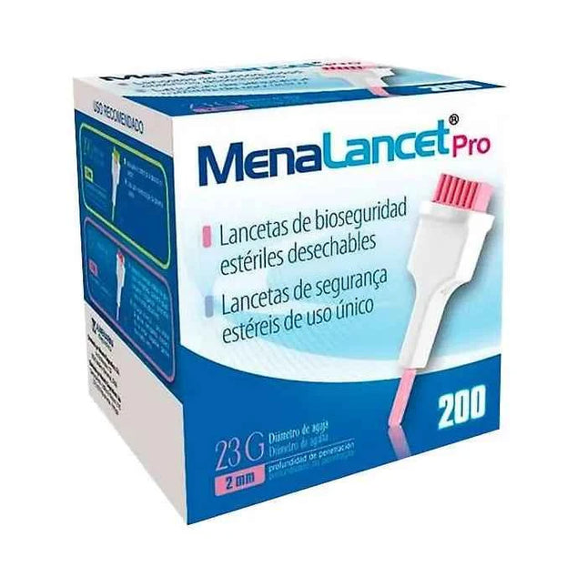 Menarini Menalancet Pro 23 g 200 Lancets