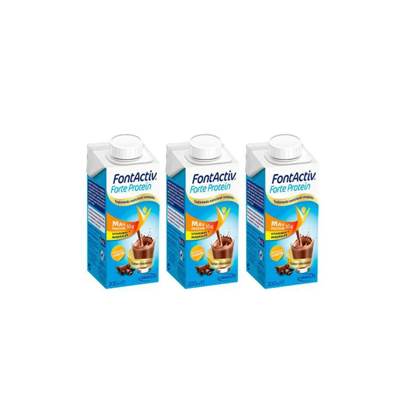 Ordesa Fontactiv Forte Protein Chocolate, 3x 200 ml