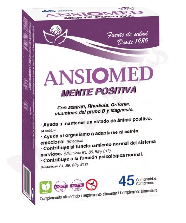 Bioserum Ansiomed Mente Positiva 45 Comprimidos Unisex
