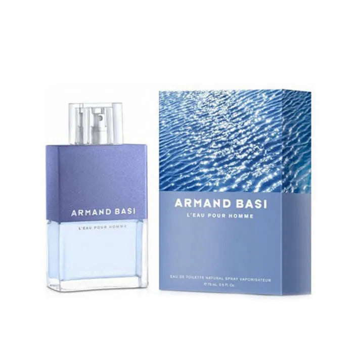 Armand BASI L'eau Pour Homme – Eau de Toilette for Men Spray, 75 ml