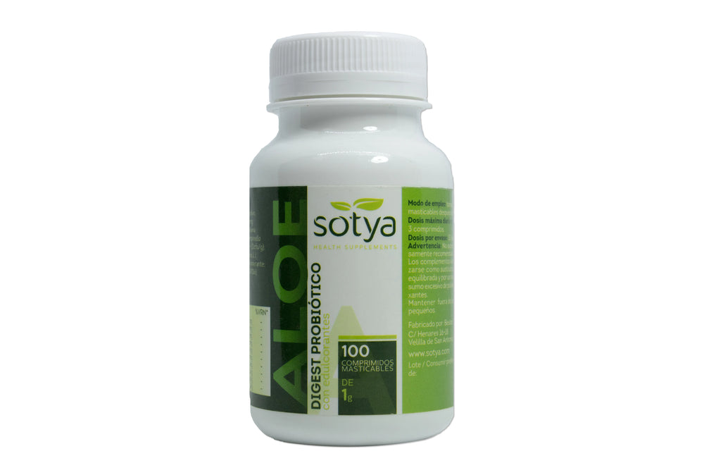Sotya Aloe Digest Probiotico 100 Compr Masticable, 1 g