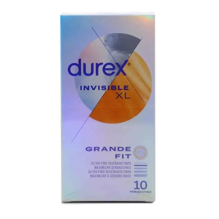 Durex Invisible XL Ultra Thin Condoms, 10 Units