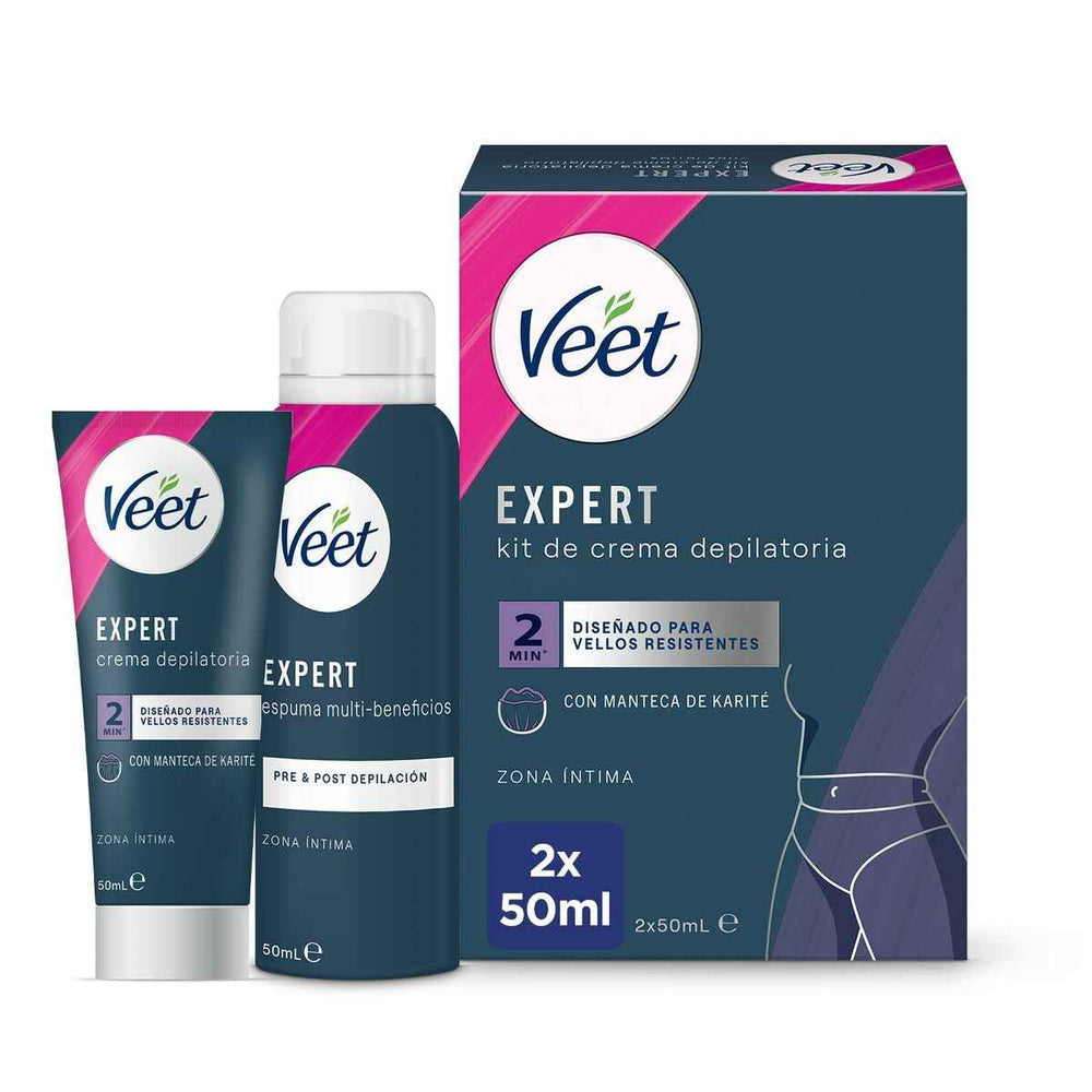 VEET Kit Bikini Crema Depilatoria Unisex, 2 X 50 ml