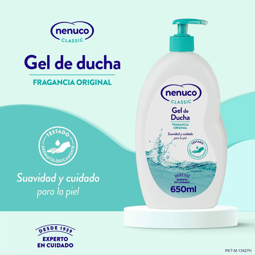Nenuco Classic – Gel De Ducha Fragancia Original Unisex, 650 ml