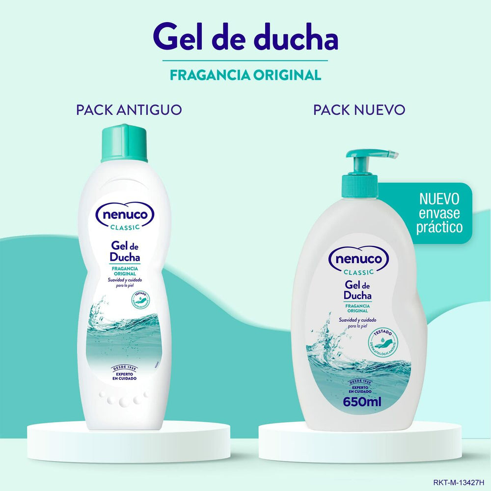 Nenuco Classic – Gel De Ducha Fragancia Original Unisex, 650 ml