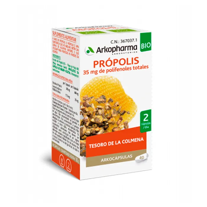 Arkopharma Arkocápsulas Propolis, 40 capsules