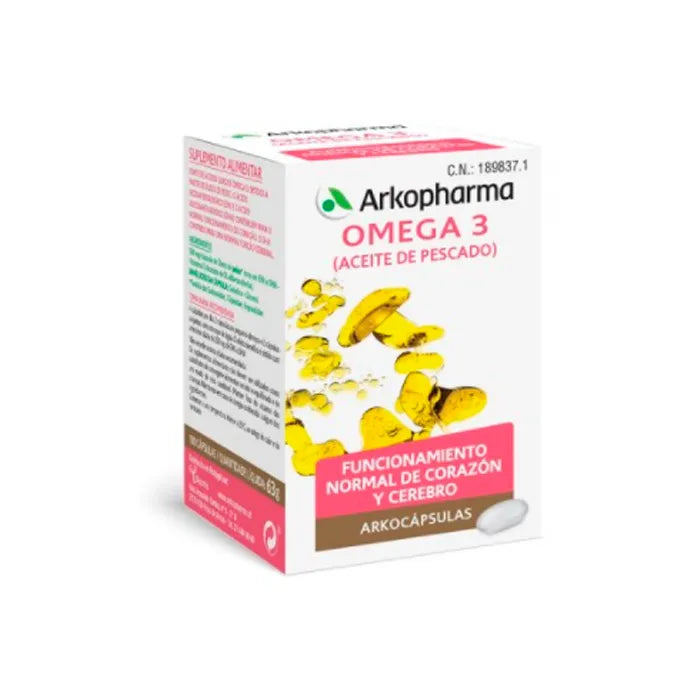 Arkopharma Arkocaps Omega 3 Fish Oil, 100 capsules