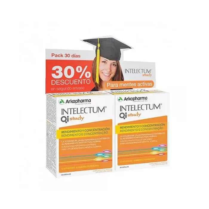 Arkopharma Intelectum Study Pack 2 x, 30 capsules