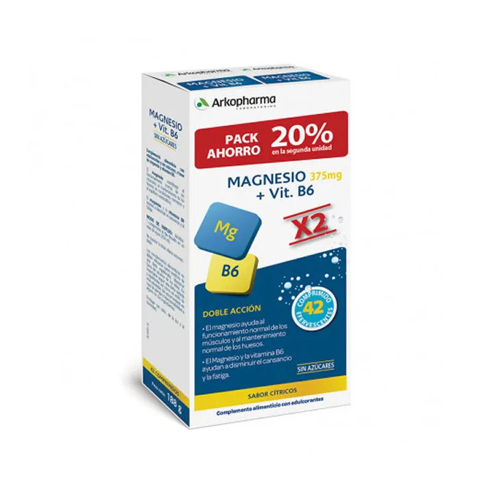 Arkopharma Arkovital Magnesium B6 375mg 21 tablets, 2 Units